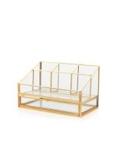 BRASS 5 BÖLMELİ MAKYAJ ORGANİZER 17X25X16CM