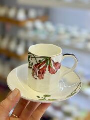 ARİA BEYAZ TEK KİŞİLİK TÜRK KAHVESİ FİNCANI