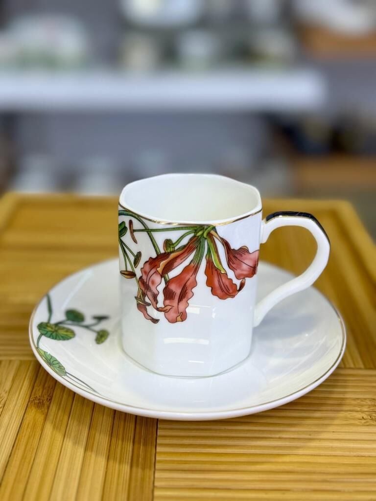 ARİA BEYAZ TEK KİŞİLİK TÜRK KAHVESİ FİNCANI