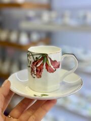 ARİA BEYAZ TEK KİŞİLİK TÜRK KAHVESİ FİNCANI