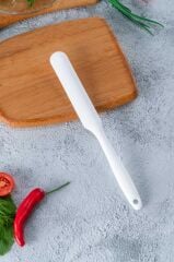 BEYAZ SİLİKON UZUN SPATULA 23,5CM
