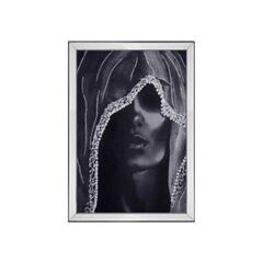 GÜMÜŞ ÖRTÜLÜ KADIN TABLO 70x100cm