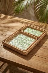 SEDEFLİ BAMBU 3'LÜ TEPSİ DESEN2