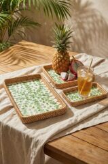 SEDEFLİ BAMBU 3'LÜ TEPSİ DESEN2