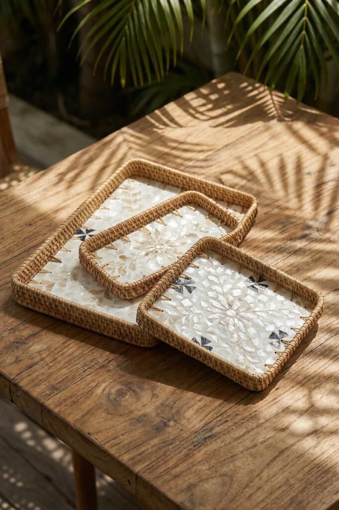 SEDEFLİ BAMBU 3'LÜ TEPSİ DESEN3