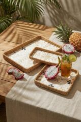 SEDEFLİ BAMBU 3'LÜ TEPSİ DESEN3