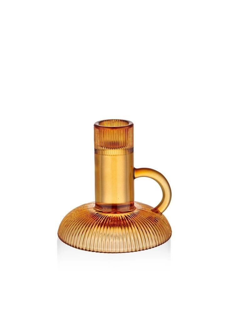 AMBER CAM DEKORATİF MUMLUK 10X10CM