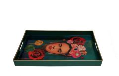 FRİDA DESENLİ DİKDÖRTGEN TEPSİ 45X31CM