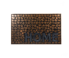 SİYAH BAKIR HOME KAPI ÖNÜ PASPAS 75X45CM