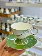 BIRDLY YEŞİL TEK KİŞİLİK TÜRK KAHVESİ FİNCANI