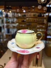 ROWAN SARI TEK KİŞİLİK TÜRK KAHVESİ FİNCANI