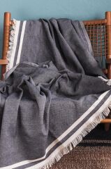 ATHENS SİYAH KOLTUK ŞALI 170X230CM