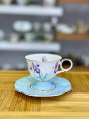 LILYUM MAVİ TEK KİŞİLİK TÜRK KAHVESİ FİNCANI