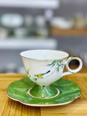 BIRDLY YEŞİL 6 KİŞİLİK TÜRK KAHVESİ FİNCANI