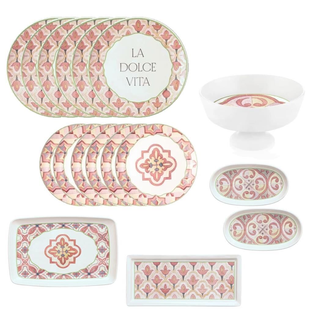 DOLCE VITA 6 KİŞİLİK 17 PARÇA SERVİS/KAHVALTI TAKIMI