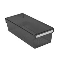 DÜZENLEYİCİ RAF ŞEFFAF SİYAH 36CM