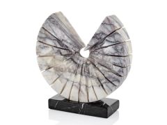 EVZA MERMER LEYLAK KAİDELİ PATLATMA DİSK DEKOR 26CM