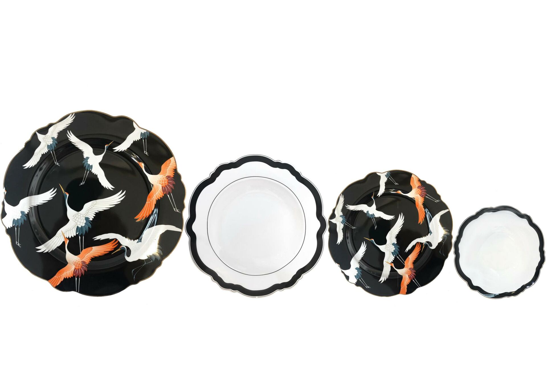 ORANGE STORKS 6 KİŞİLİK 24 PARÇA YEMEK TAKIMI