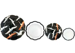 ORANGE STORKS 6 KİŞİLİK 24 PARÇA YEMEK TAKIMI