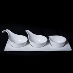 PORSELEN 4 PARÇA KASE/İKRAM SET
