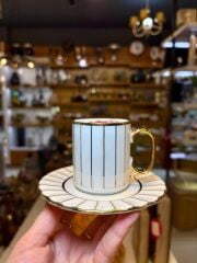 AISHA ALTIN 6 KİŞİLİK TÜRK KAHVESİ FİNCANI