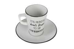 BE HAPPY UZUN KAHVE FİNCANI(MONDAY)