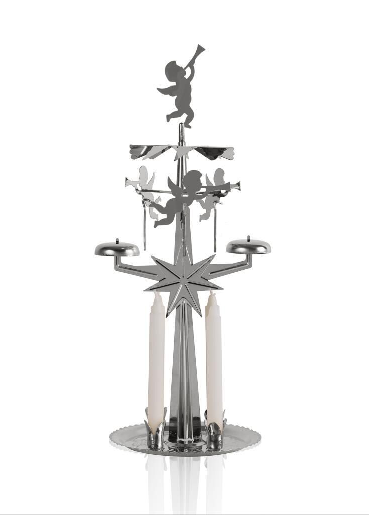 GÜMÜŞ ANGEL MUMLUK 32CM