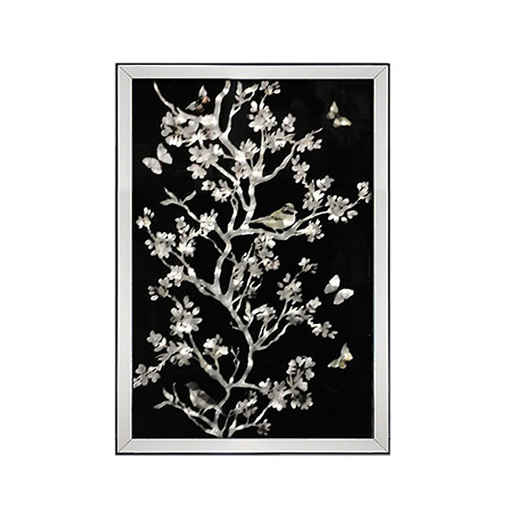 SİYAH AYNALI AĞAÇ TABLO 60x80cm
