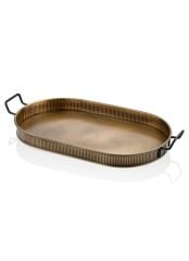 ALTIN OVAL GALVENİZ TEPSİ 66CM