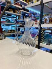 İBRİK ÇİZGİLİ CAM YAĞDANLIK 750ML