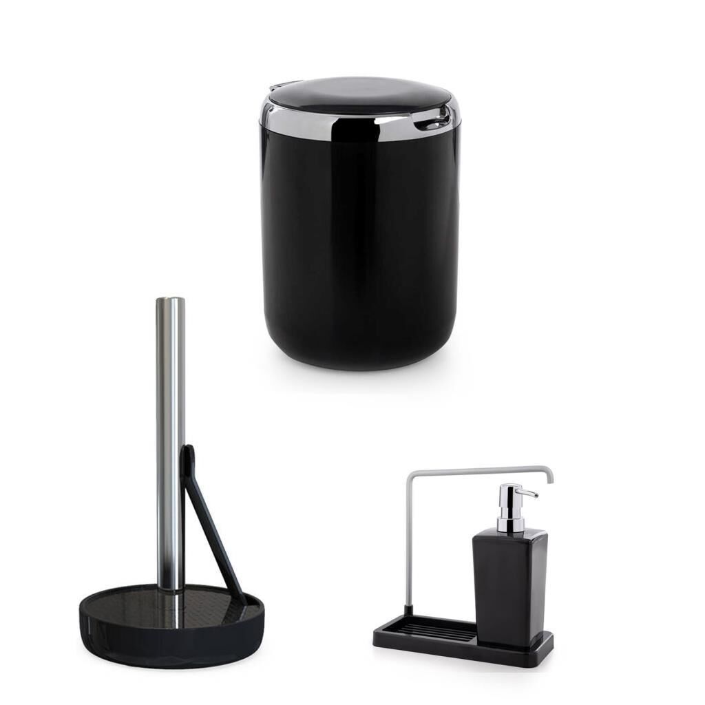 MUTFAK SETİ 3 PARÇA SİYAH