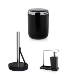 MUTFAK SETİ 3 PARÇA SİYAH