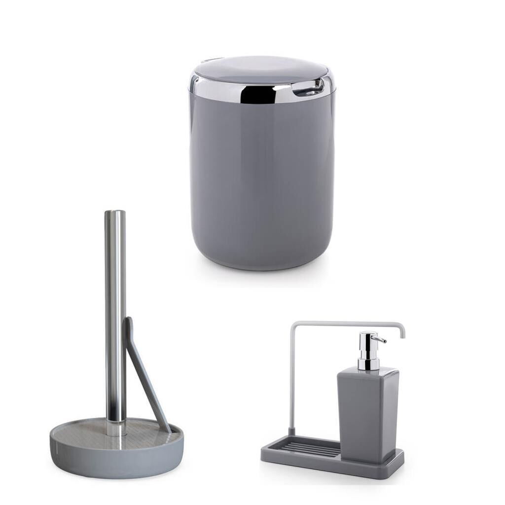 MUTFAK SETİ 3 PARÇA GRİ