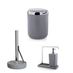 MUTFAK SETİ 3 PARÇA GRİ