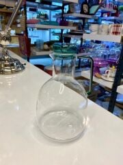 YEŞİL CAM KAPAKLI SÜRAHİ/YAĞDANLIK 1800ML