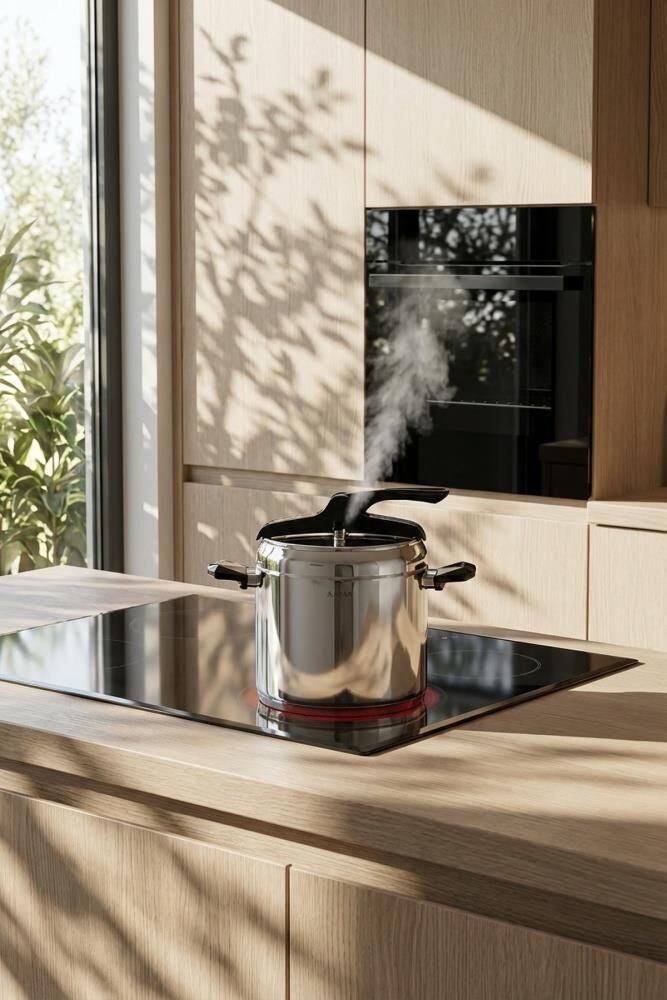 KARAT ÇELİK DÜDÜKLÜ TENCERE 8LT