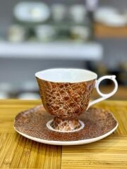 CROCO BAKIR TEK KİŞİLİK TÜRK KAHVESİ FİNCANI