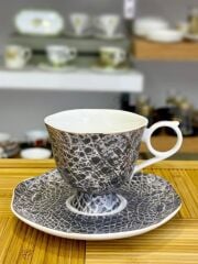 CROCO SİYAH TEK KİŞİLİK TÜRK KAHVESİ FİNCANI