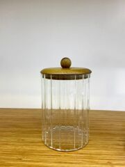 LİNE AKASYA CAM KARE KAVANOZ 1050ML