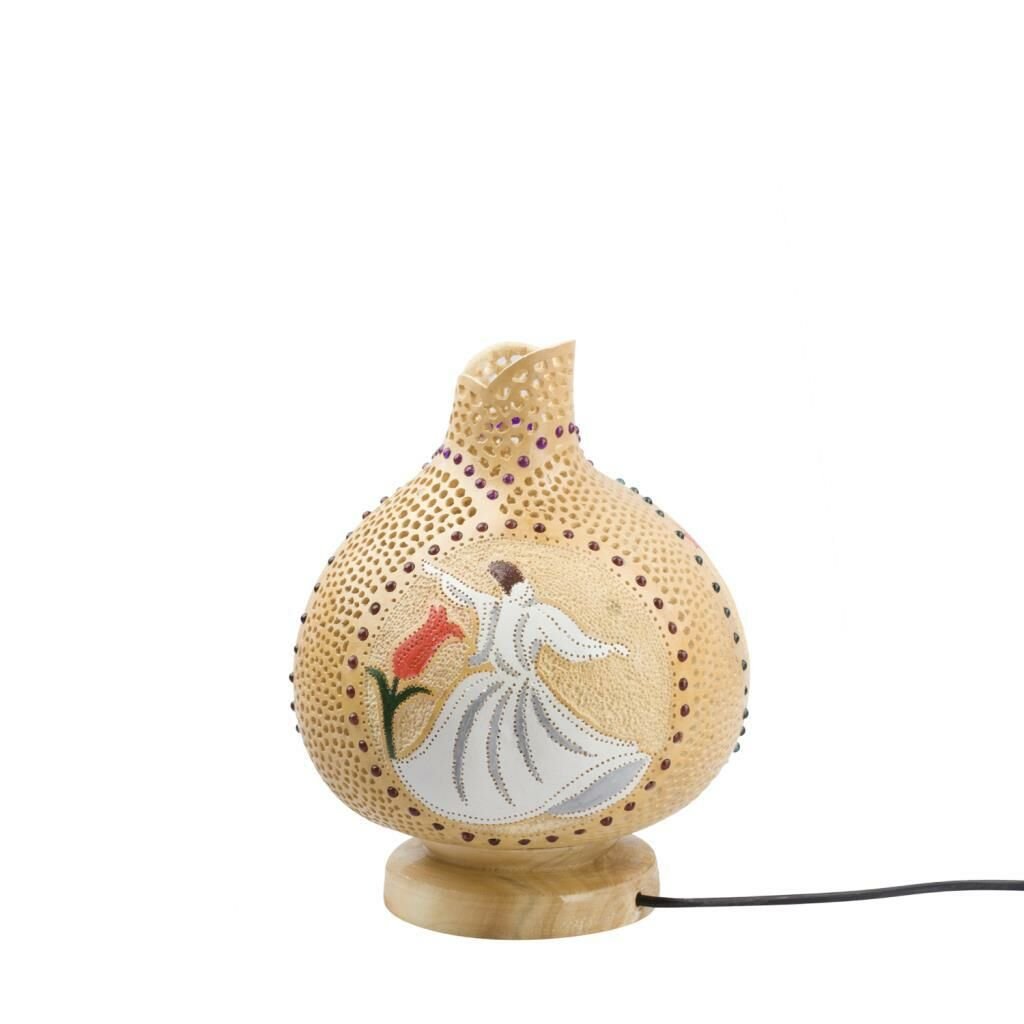 SU KABAĞI MEVLANA İŞLEMELİ DEKORATİF AYDINLATMA 29CM