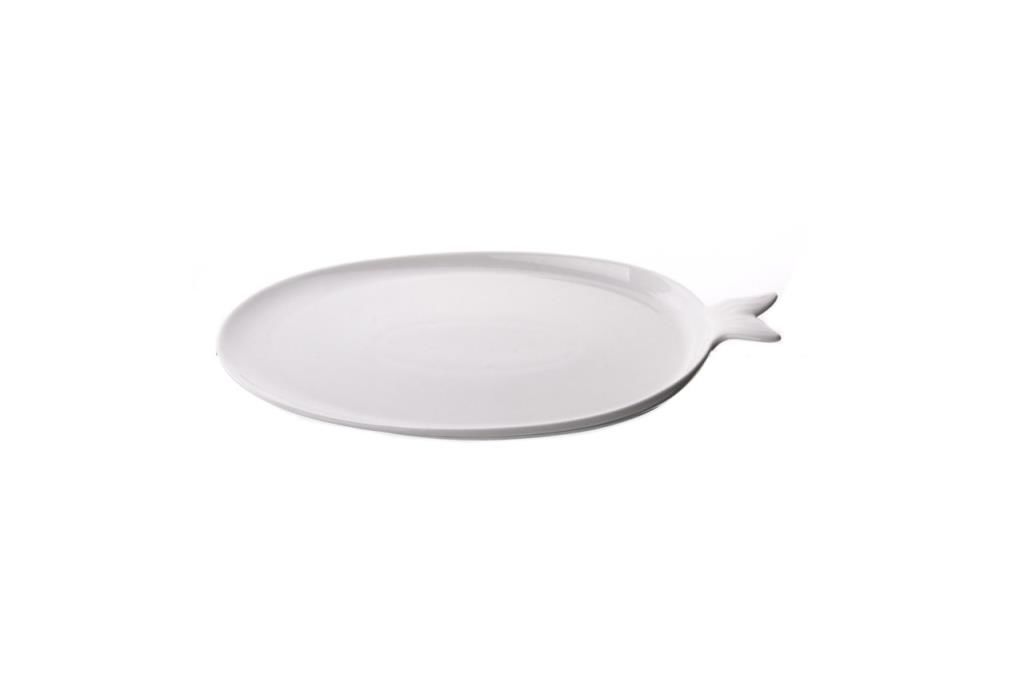 BALIK BEYAZ OVAL TABAK 34cm
