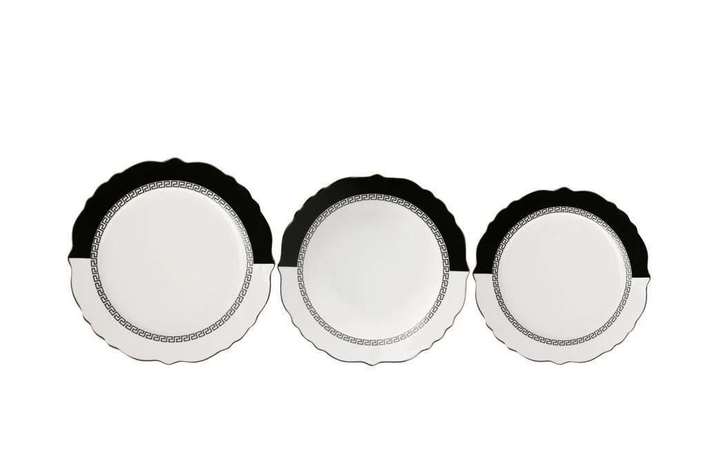 DARKNESS 18 PARÇA 6 KİŞİLİK BONE YEMEK TAKIMI