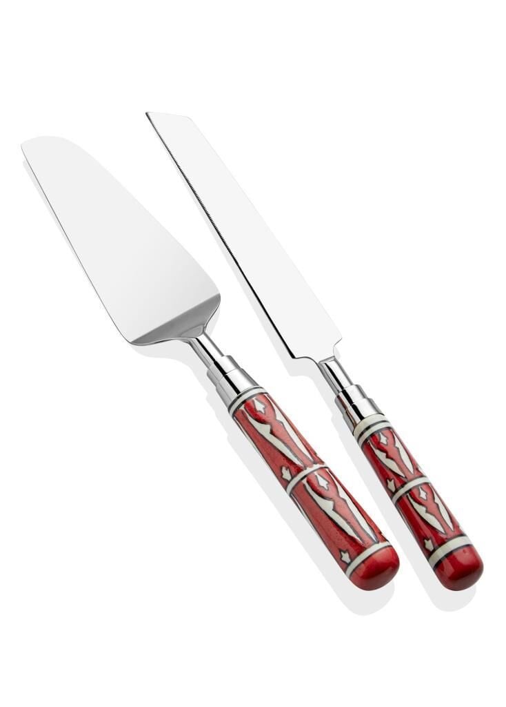 CORALLO KIRMIZI 2 PARÇA KEK SERVİS SETİ