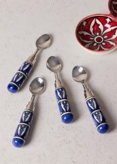 CORALLO MAVİ DONDURMA KAŞIĞI 4'LÜ SET