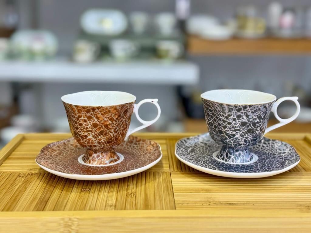 CROCO 2 KİŞİLİK TÜRK KAHVESİ FİNCANI