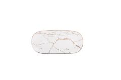 LENA MERMER BEYAZ TEKLİ TABAK 17CM