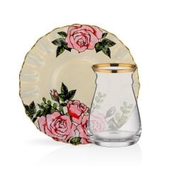 ROSELINE KREM 6 KİŞİLİK ÇAY SETİ