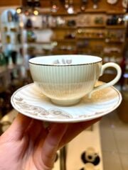 CLARISSA BEJ TEK KİŞİLİK TÜRK KAHVESİ FİNCANI