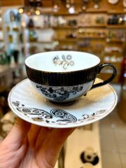 CLARISSA SİYAH TEK KİŞİLİK TÜRK KAHVESİ FİNCANI