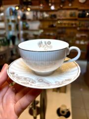 CLARISSA GRİ TEK KİŞİLİK TÜRK KAHVESİ FİNCANI